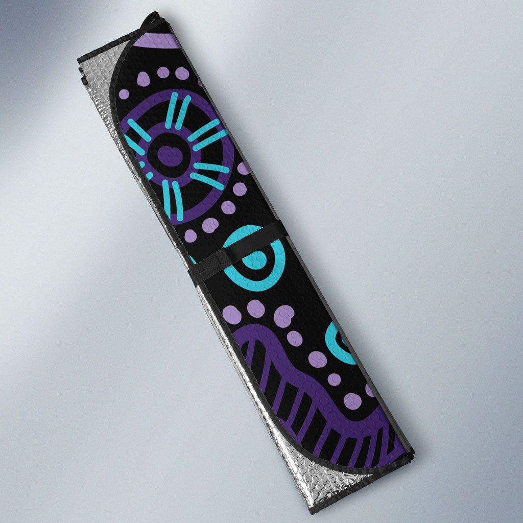 Personalized Australia Infinity Heart Indigenous Auto Sun Shade Fly High Until We Meet Again