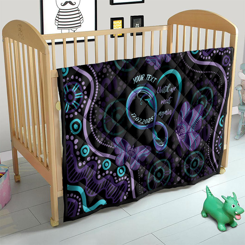 Personalized Australia Infinity Heart Indigenous Quilt Fly High Until We Meet Again