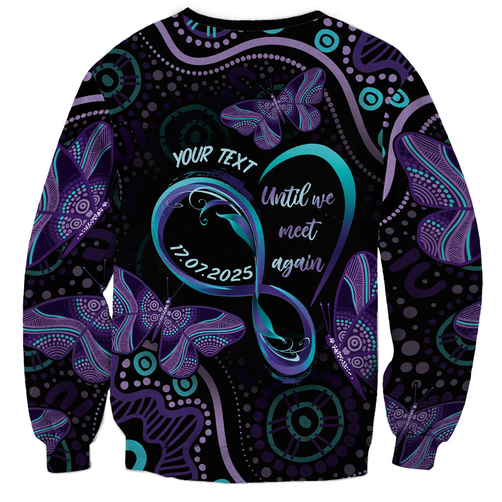 Personalized Australia Infinity Heart Indigenous Sweatshirt Fly High Until We Meet Again