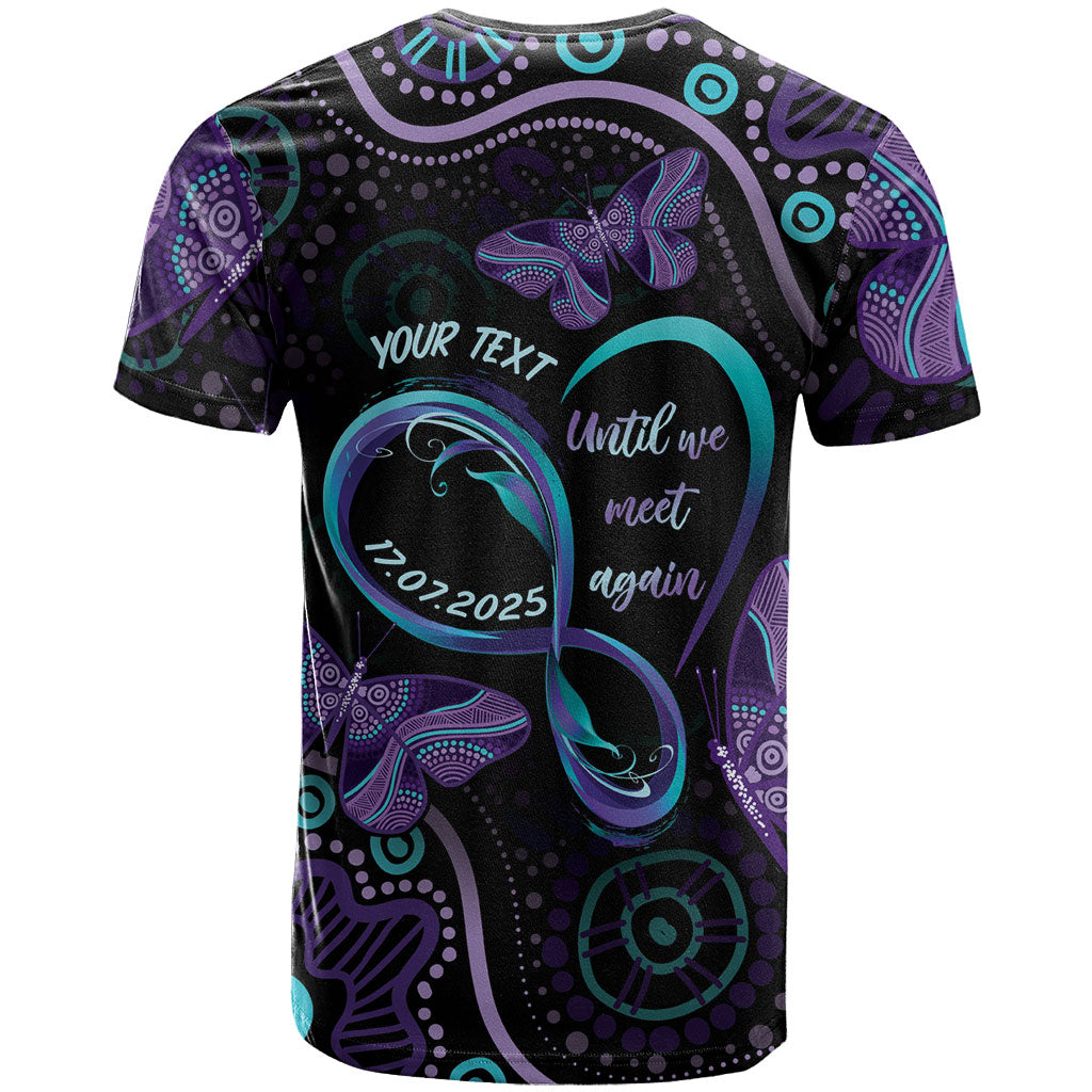Personalized Australia Infinity Heart Indigenous T Shirt Fly High Until We Meet Again