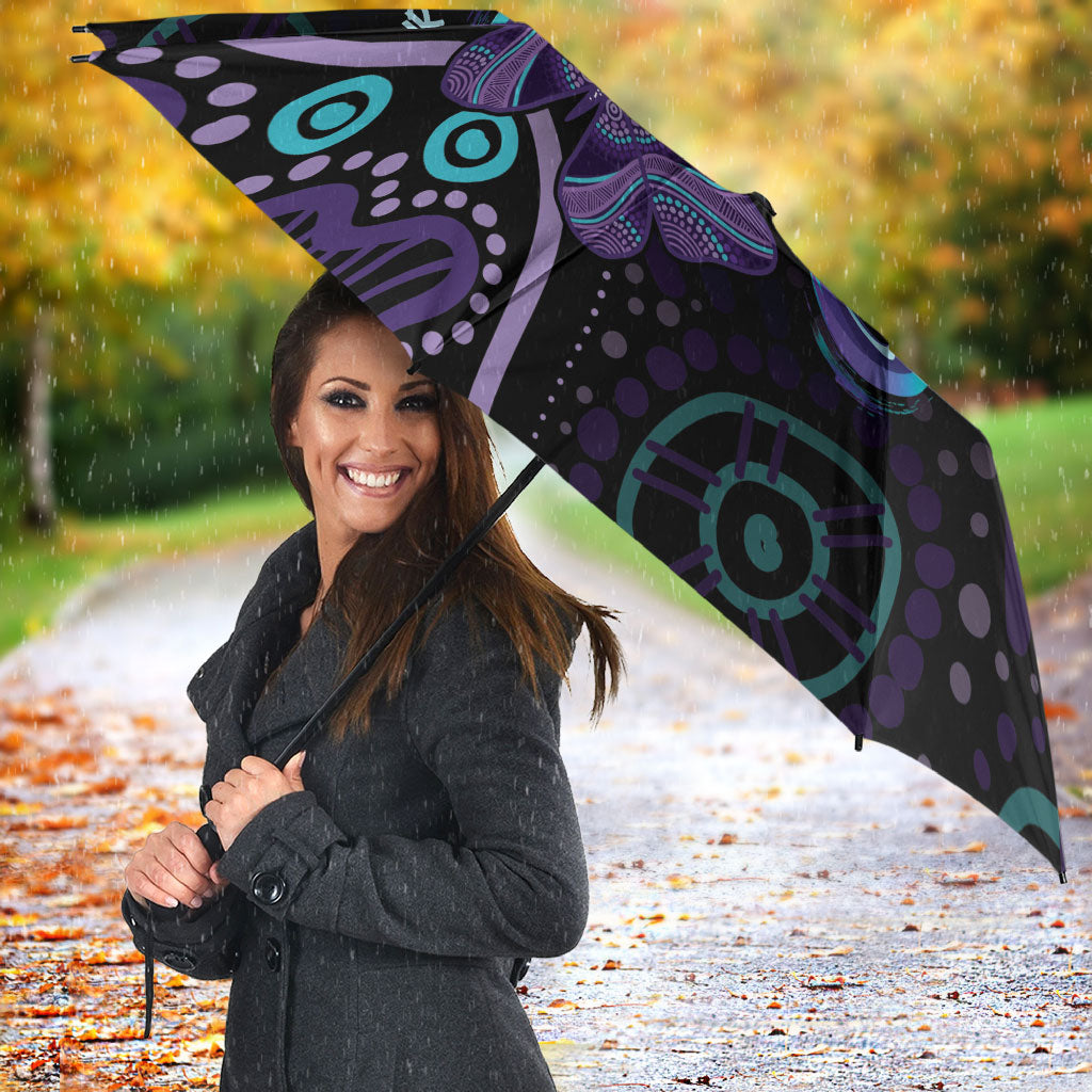 Personalized Australia Infinity Heart Indigenous Umbrella Fly High Until We Meet Again