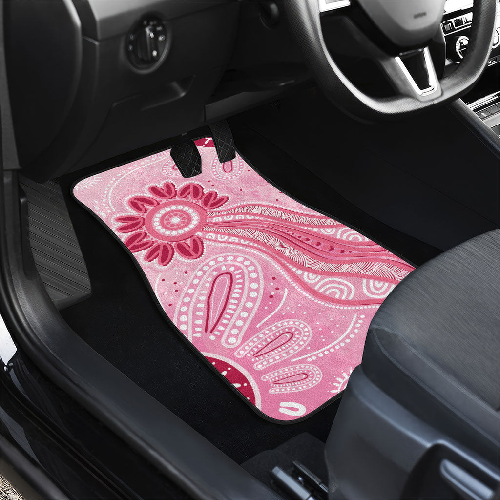 First Nation Aboriginal Dot Arts Car Mats Think Pink