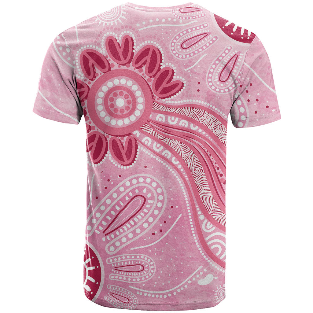 First Nation Aboriginal Dot Arts T Shirt Think Pink