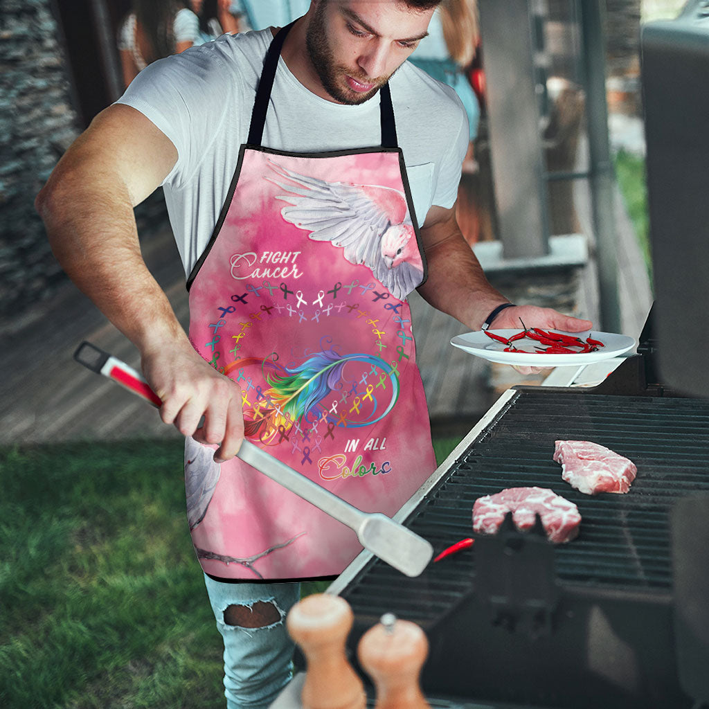 Australia Fight Cancer In All Colors Apron Galah Pink Tie Dye