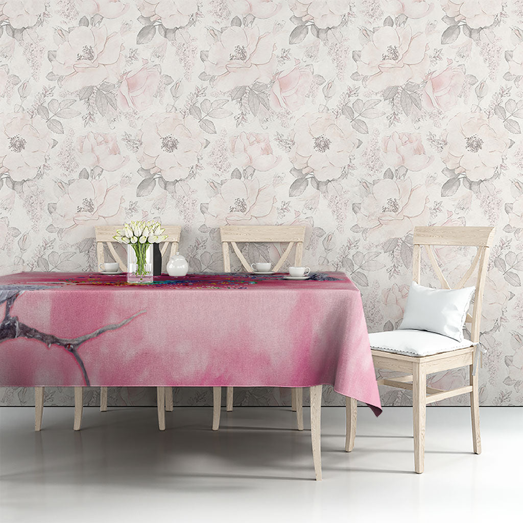 Australia Fight Cancer In All Colors Tablecloth Galah Pink Tie Dye