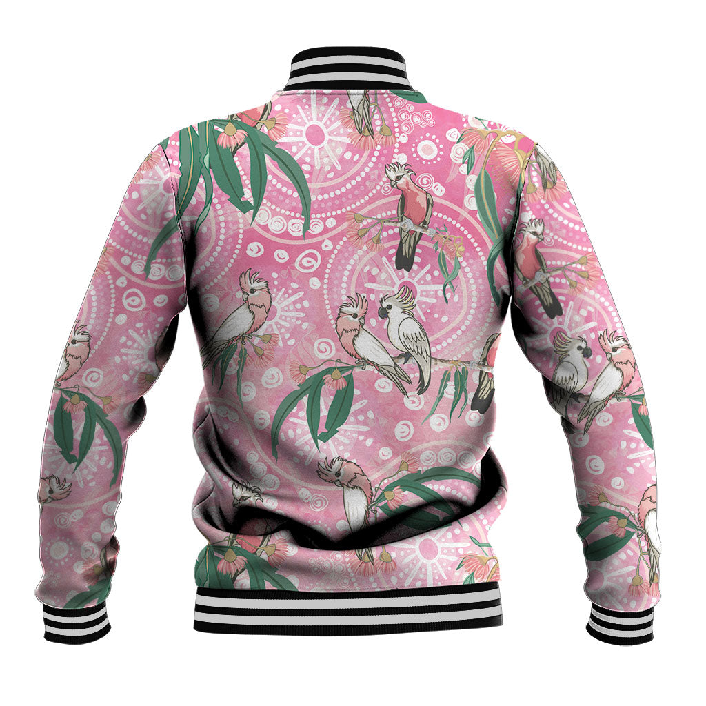 Australia Galah Aboriginal Baseball Jacket Breast Cancer Month