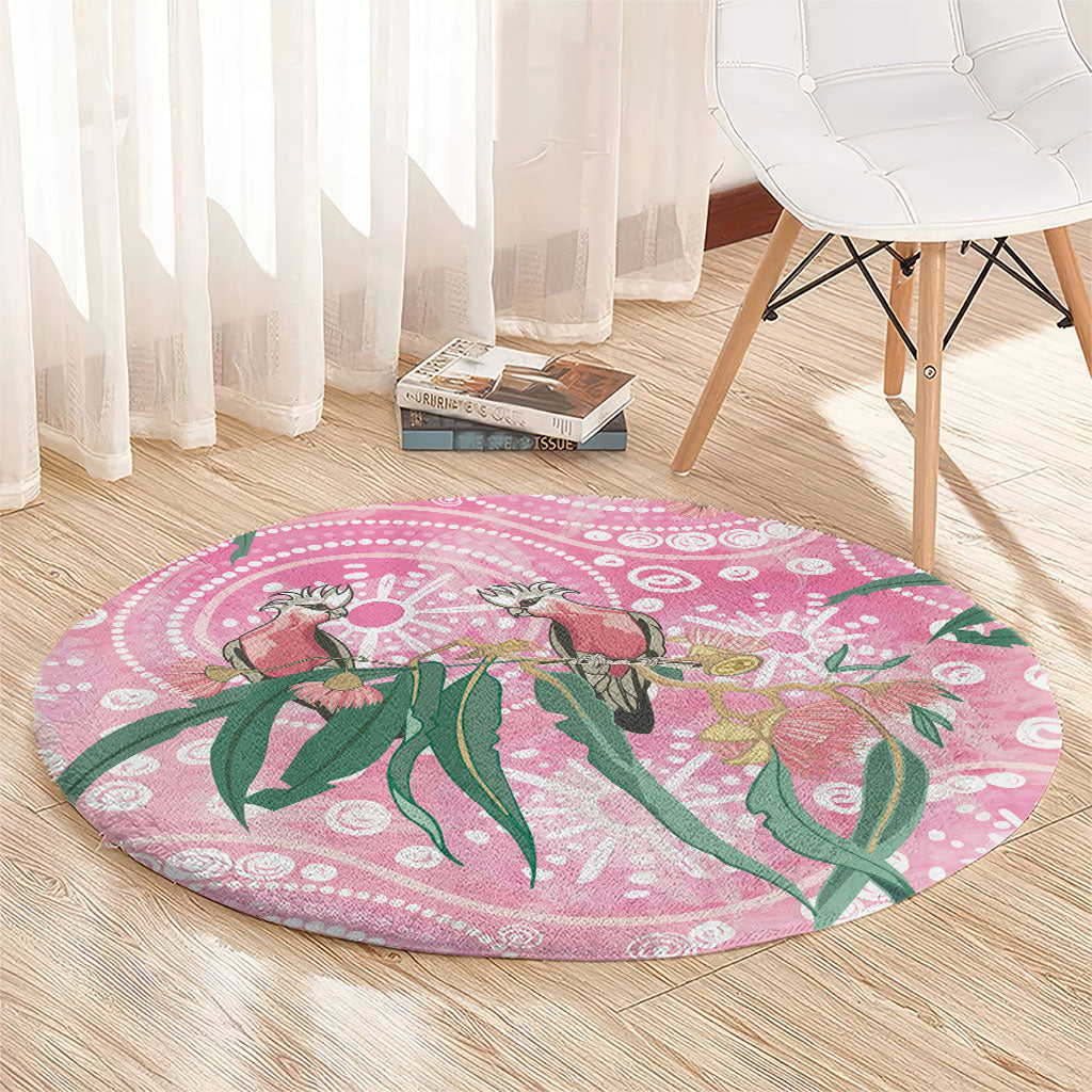 Australia Galah Aboriginal Round Carpet Breast Cancer Month