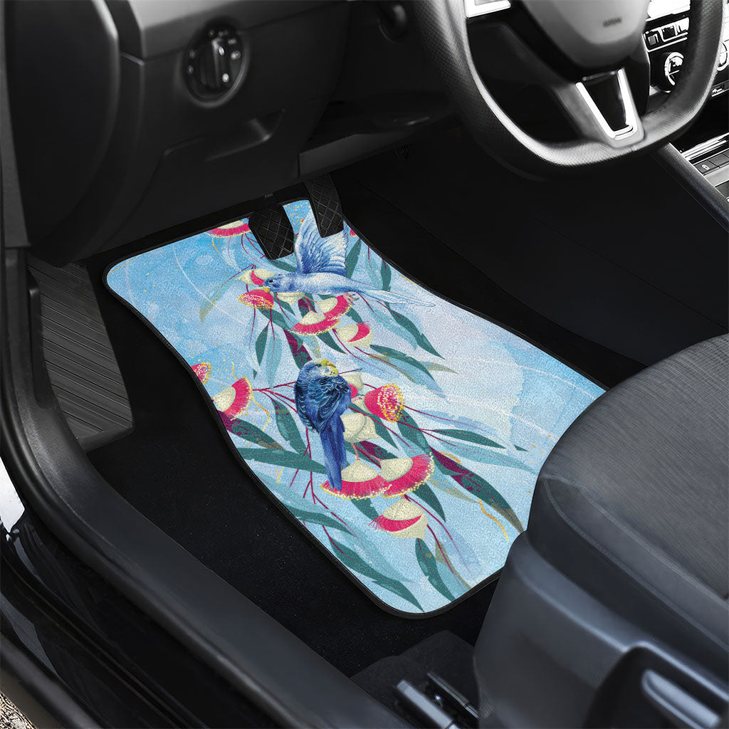 Australia Blue Budgie Marble Glaze Car Mats Cancer Prevention