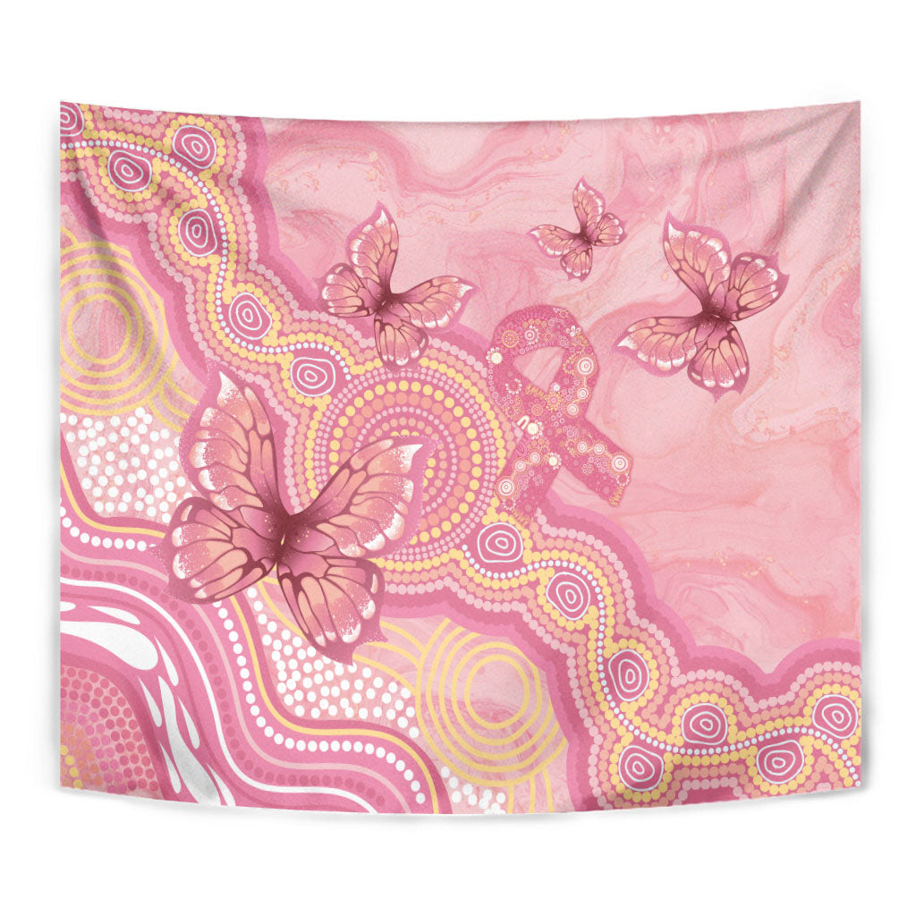 Dreamy Butterfly Collar Australia Breast Cancer Pink Tapestry Indigenous Art