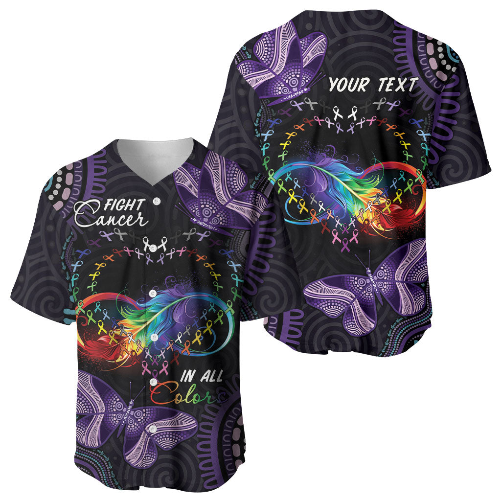 Australia Aboriginal Dot Arts Personalized Baseball Jersey Fight Cancer In All Colors