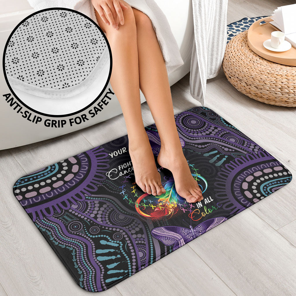 Australia Aboriginal Dot Arts Personalized Bathroom Set Fight Cancer In All Colors