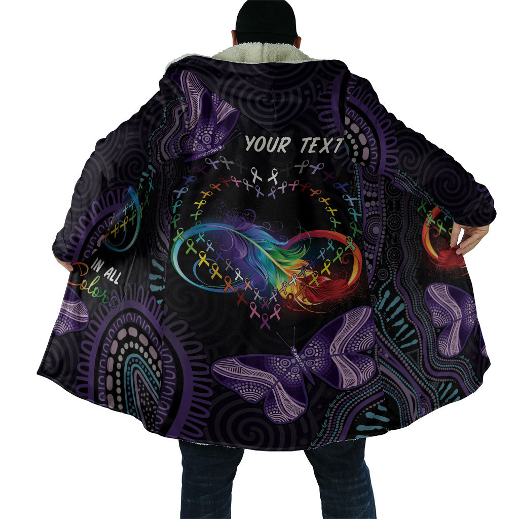 Australia Aboriginal Dot Arts Personalized Cloak Fight Cancer In All Colors