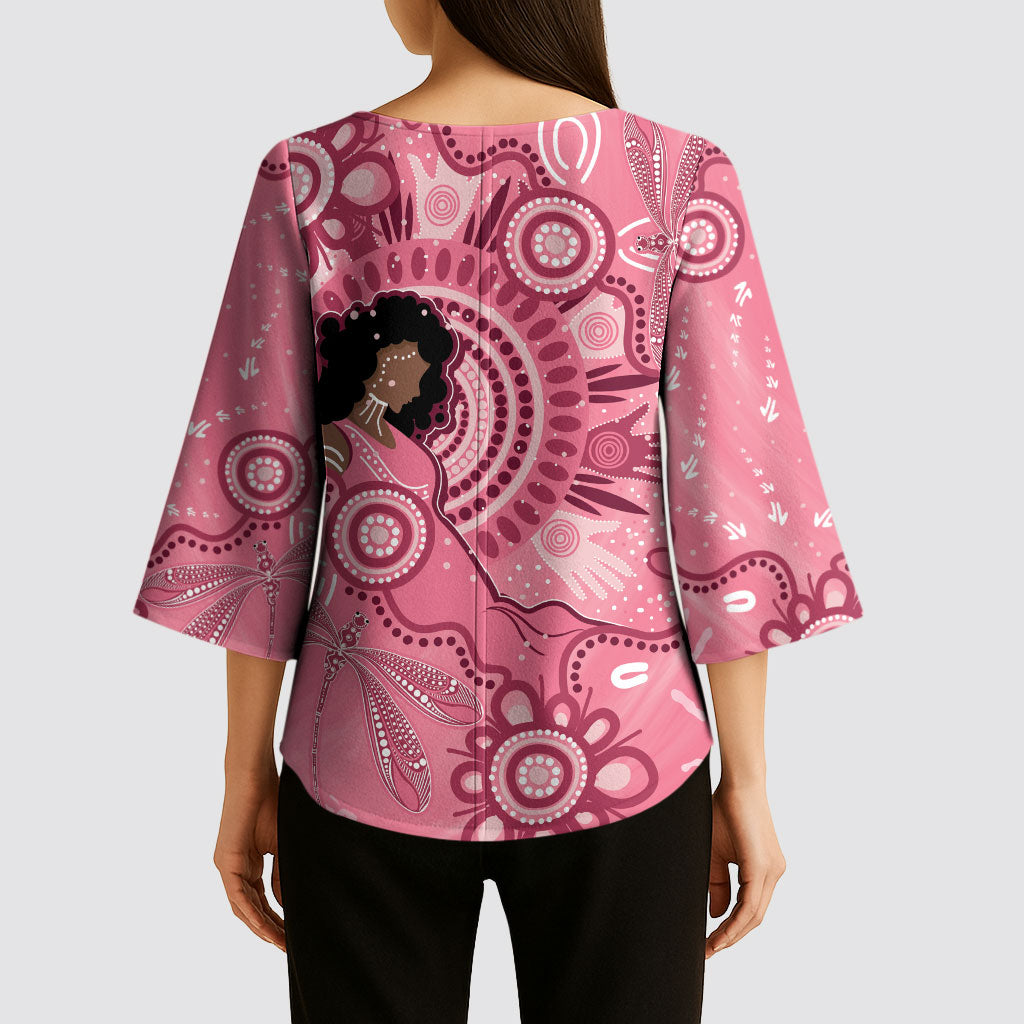 Australia Women's Day Aboriginal Kimono Sleeve Blouse Mother's Love