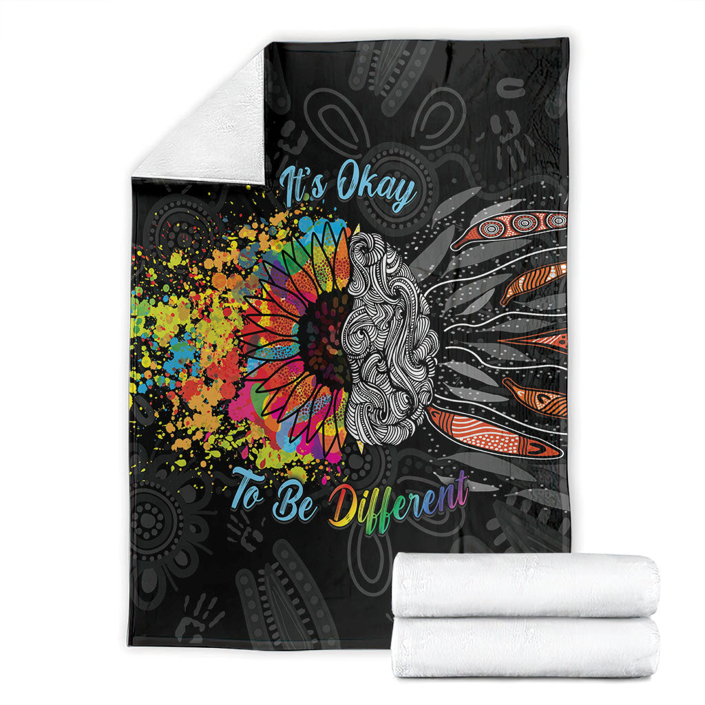 Australia Aboriginal Blanket Autism It's Okay To Be Different