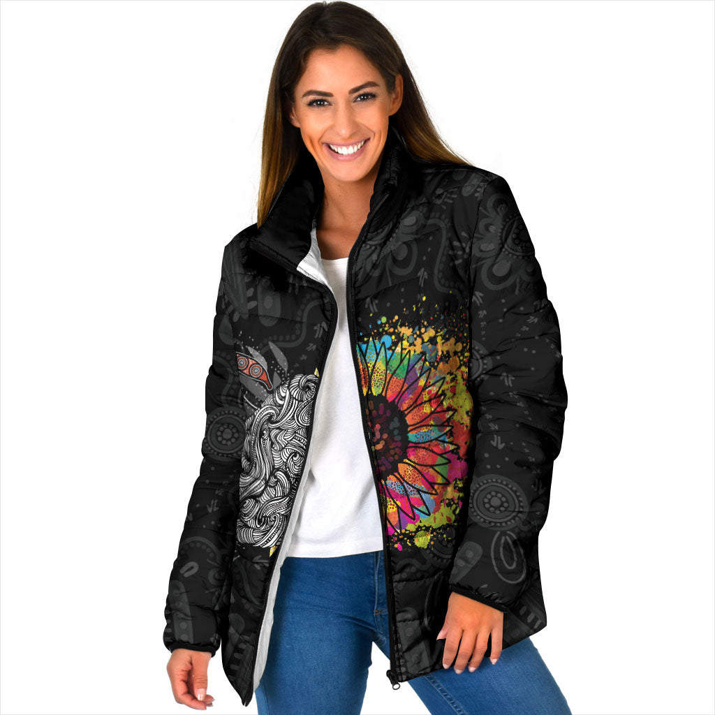 Australia Aboriginal Padded Jacket Autism It's Okay To Be Different