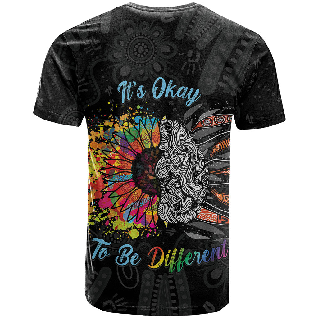 Australia Aboriginal T Shirt Autism It's Okay To Be Different