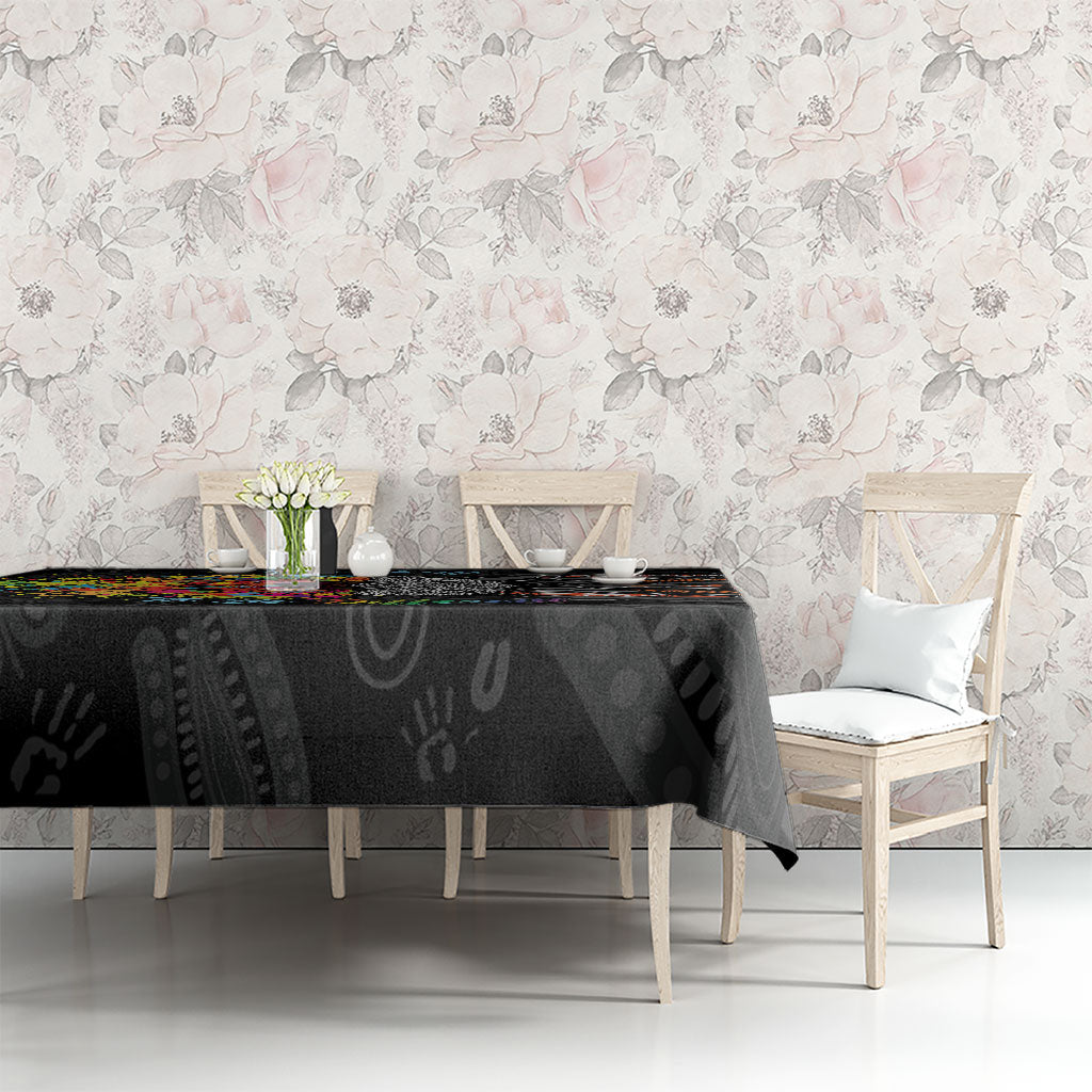 Australia Aboriginal Tablecloth Autism It's Okay To Be Different