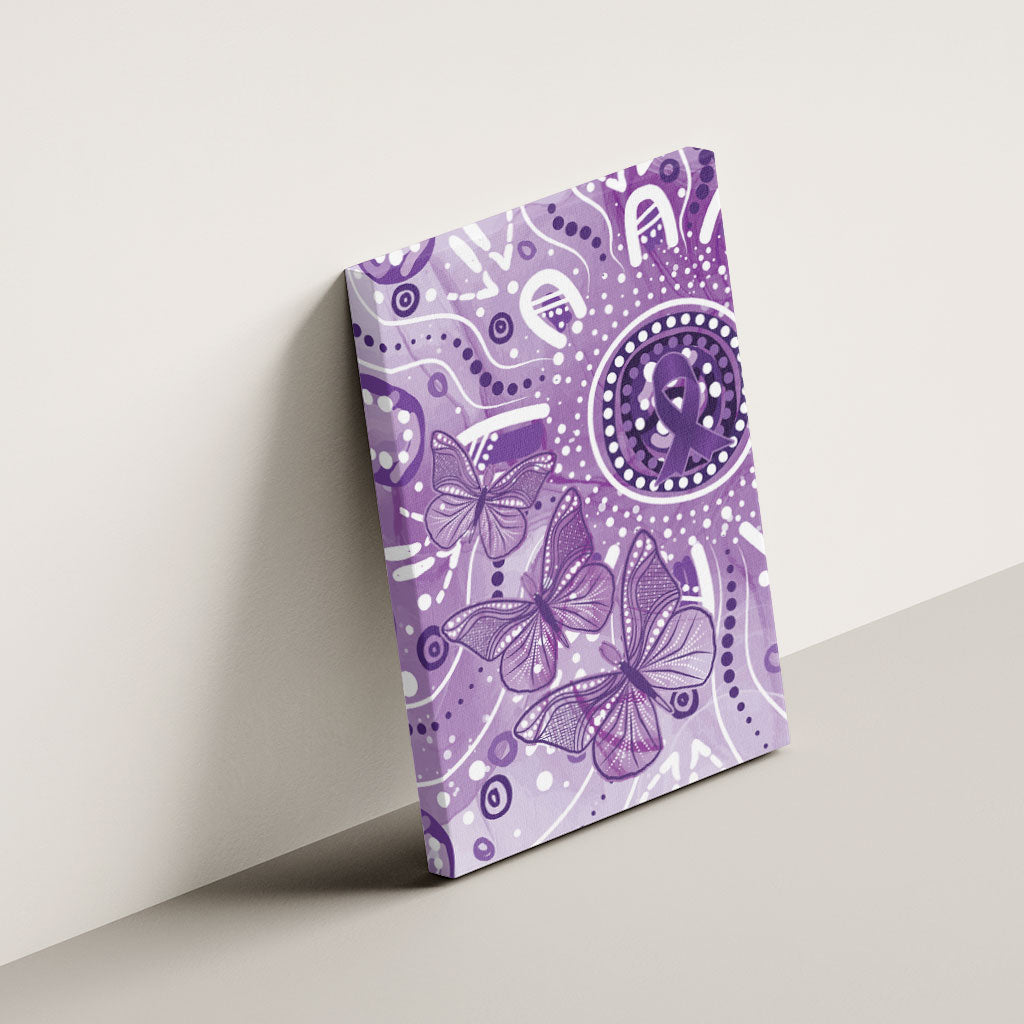 Australia Epilepsy Month Indigenous Canvas Wall Art Butterfly Aboriginal Art