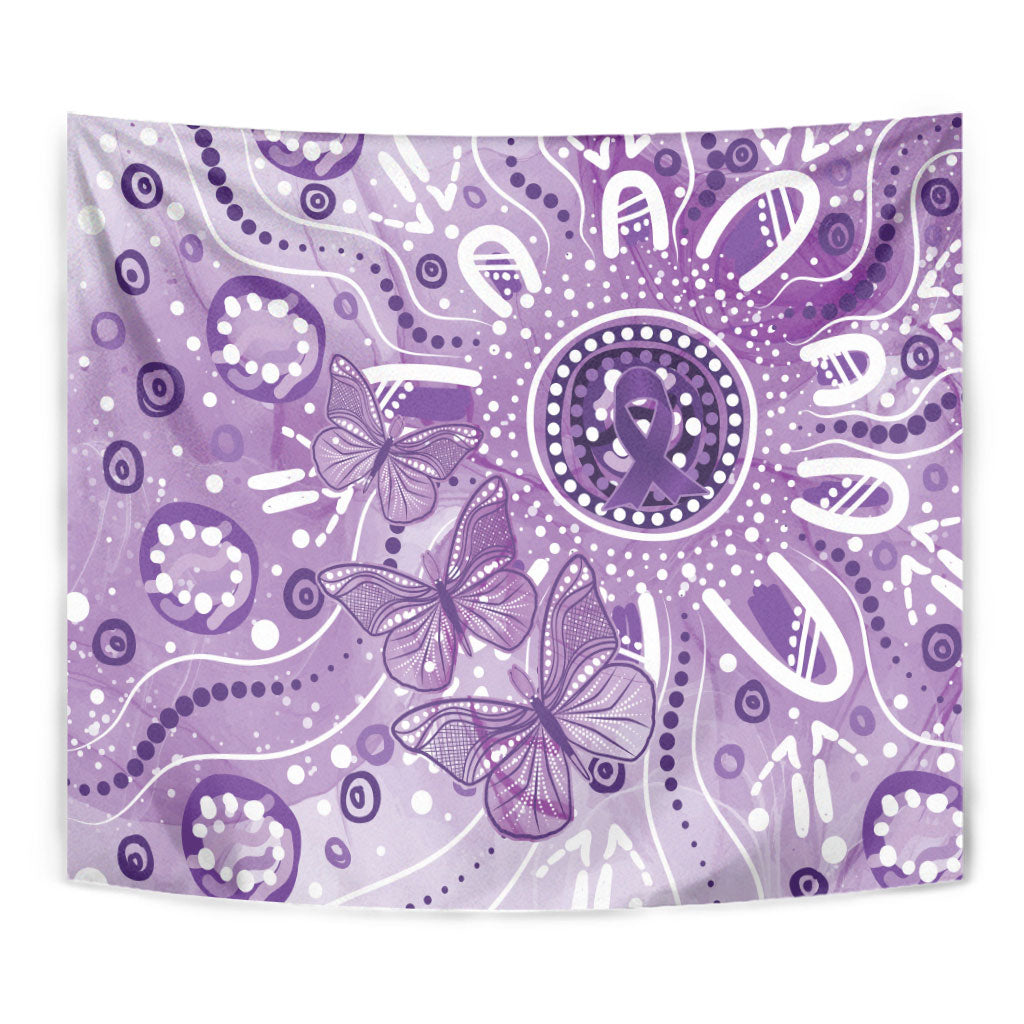 Australia Epilepsy Month Indigenous Tapestry Butterfly Aboriginal Art