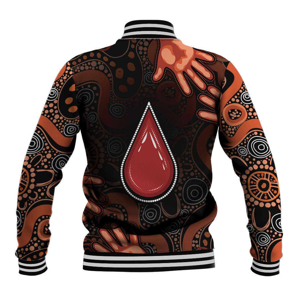 Australia Indigenous Leukemia Prevention Baseball Jacket Aboriginal Dot Arts