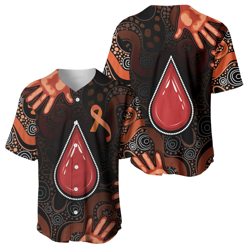 Australia Indigenous Leukemia Prevention Baseball Jersey Aboriginal Dot Arts