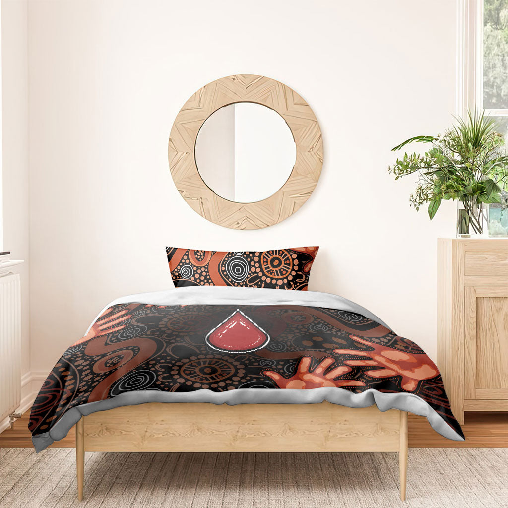 Australia Indigenous Leukemia Prevention Bedding Set Aboriginal Dot Arts