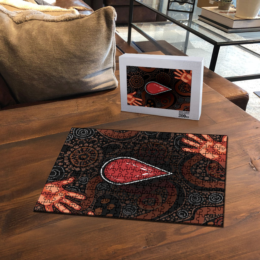 Australia Indigenous Leukemia Prevention Puzzle Aboriginal Dot Arts