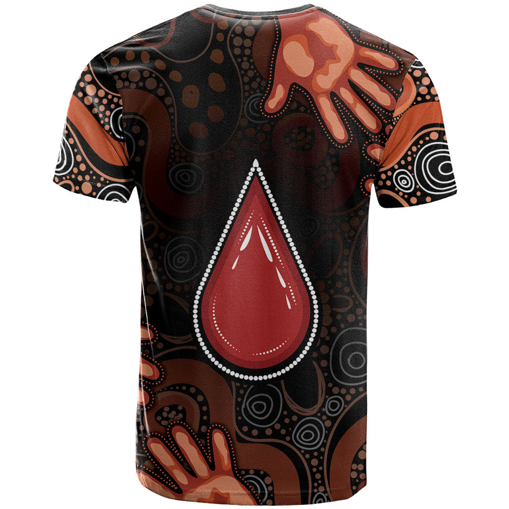 Australia Indigenous Leukemia Prevention T Shirt Aboriginal Dot Arts
