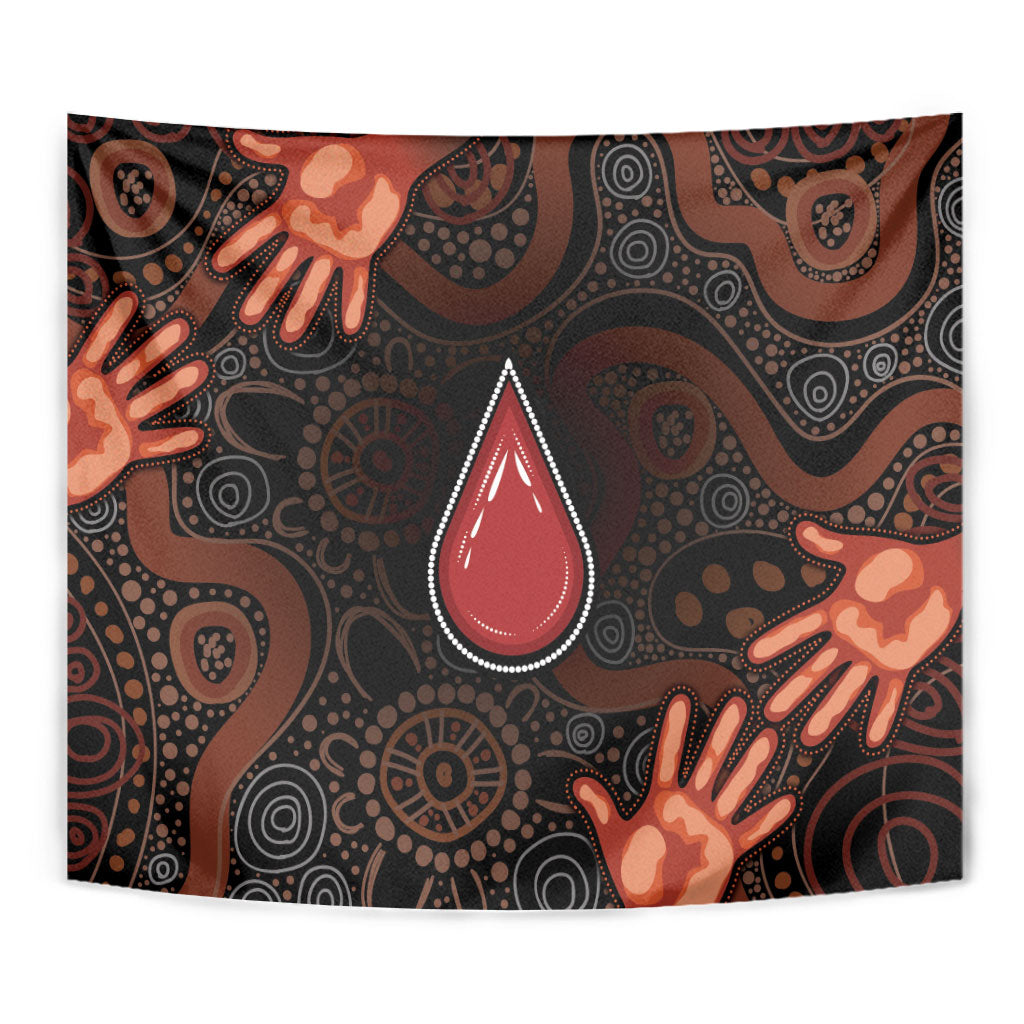 Australia Indigenous Leukemia Prevention Tapestry Aboriginal Dot Arts