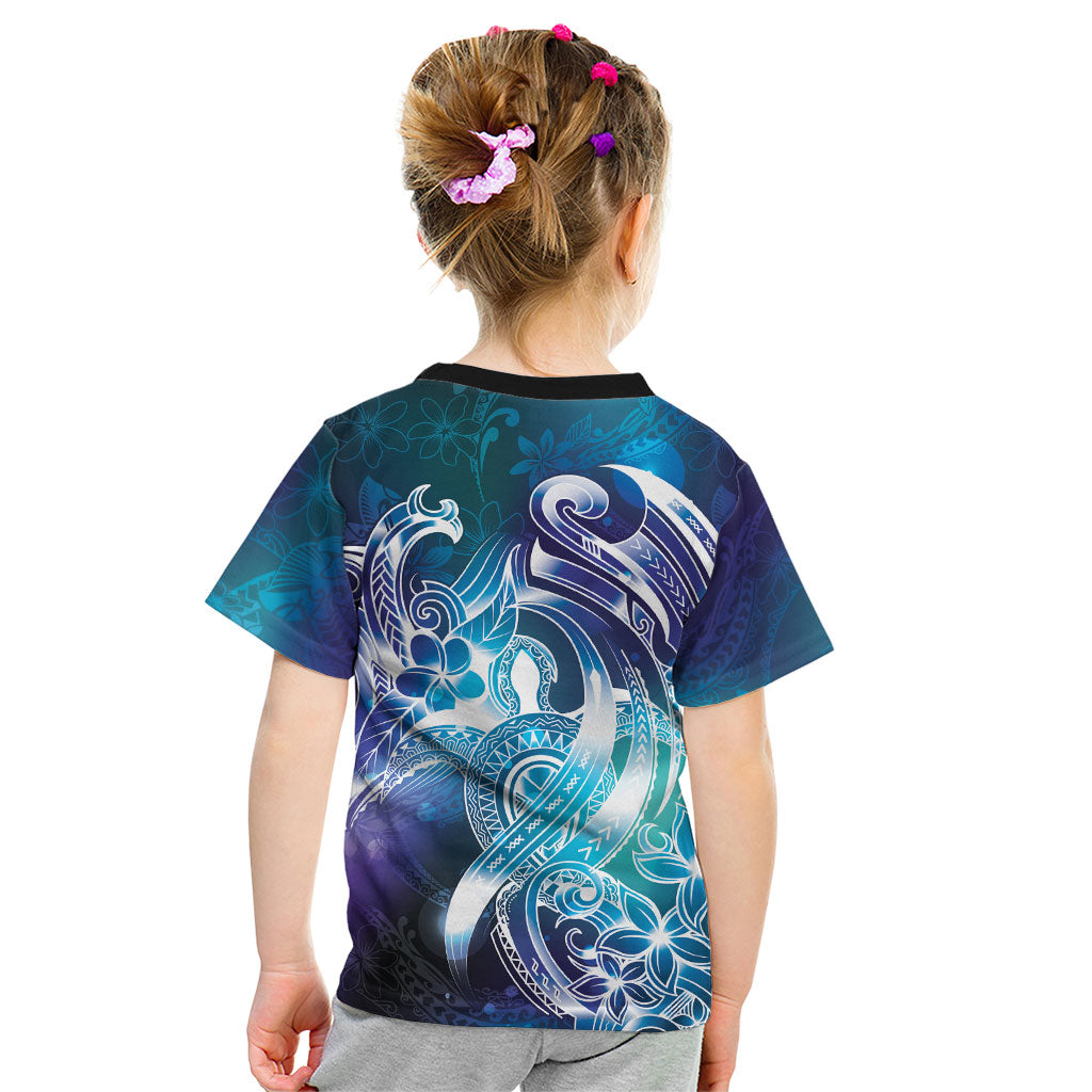 Aloha Hawaii Turtle Kid T Shirt Teal Purple Ribbon