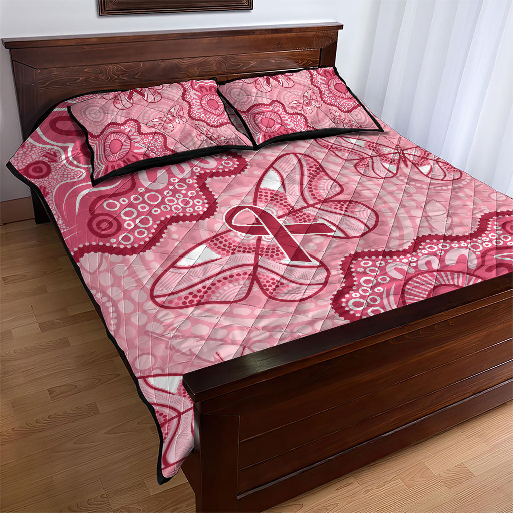 Australia Indigenous Mother's Day Quilt Bed Set Breast Cancer Survivor