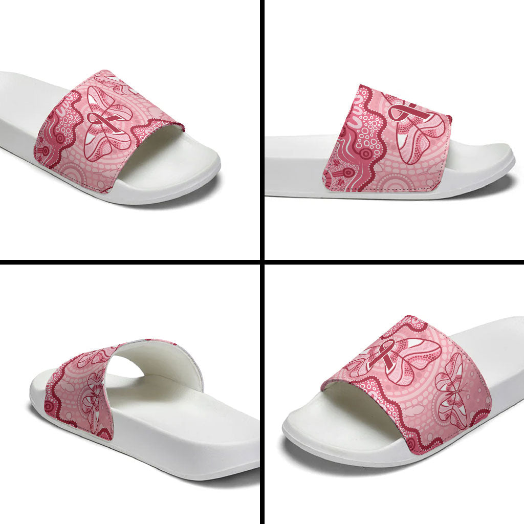 Australia Indigenous Mother's Day Slide Sandals Breast Cancer Survivor