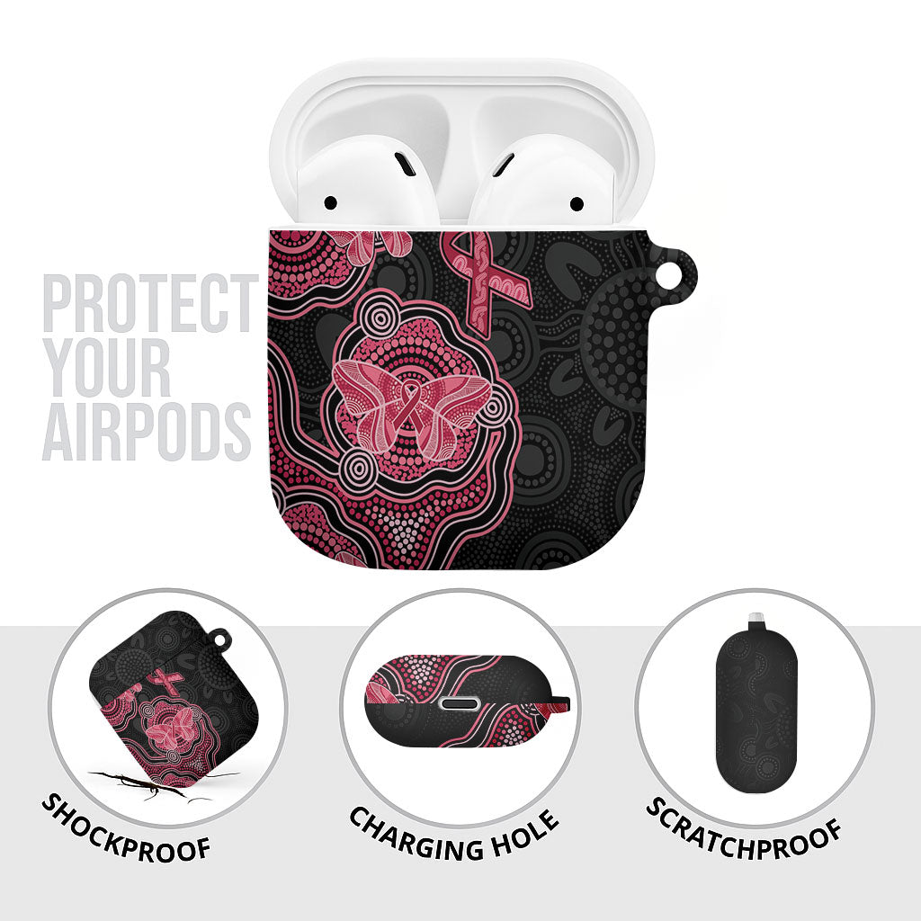 Australia Indigenous Mother's Day AirPods Case Aboriginal Breast Cancer Ribbon