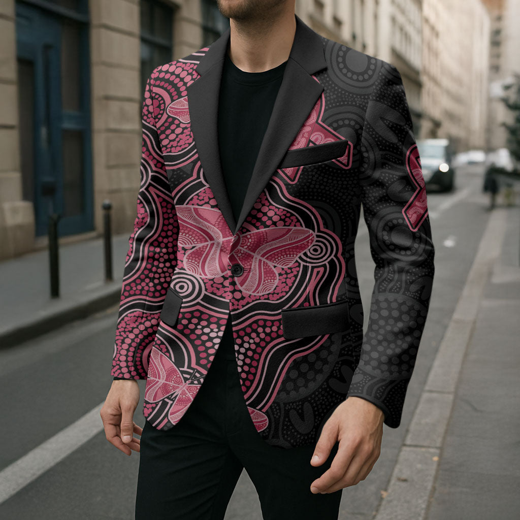 Australia Indigenous Mother's Day Blazer Aboriginal Breast Cancer Ribbon