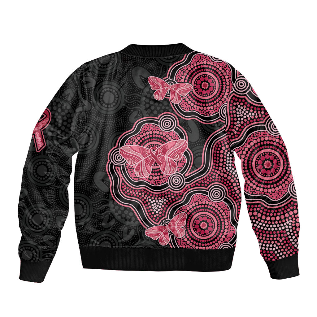Australia Indigenous Mother's Day Bomber Jacket Aboriginal Breast Cancer Ribbon
