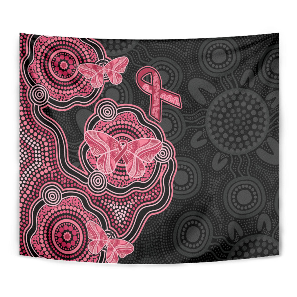 Australia Indigenous Mother's Day Tapestry Aboriginal Breast Cancer Ribbon