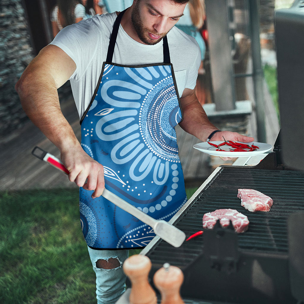 Australia Indigenous Apron Blue Ribbon Prostate Cancer Month