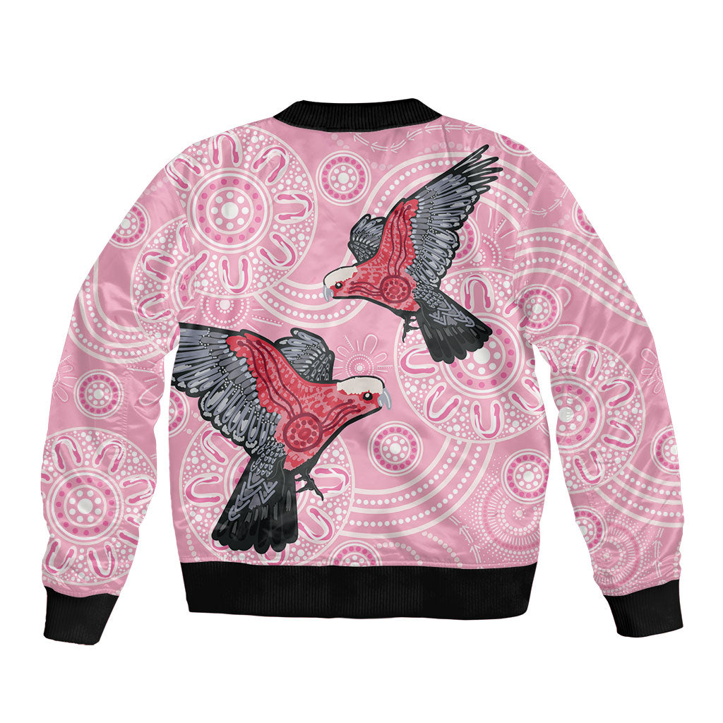 Pink Galah Aussie Aboriginal Bomber Jacket Soaring High