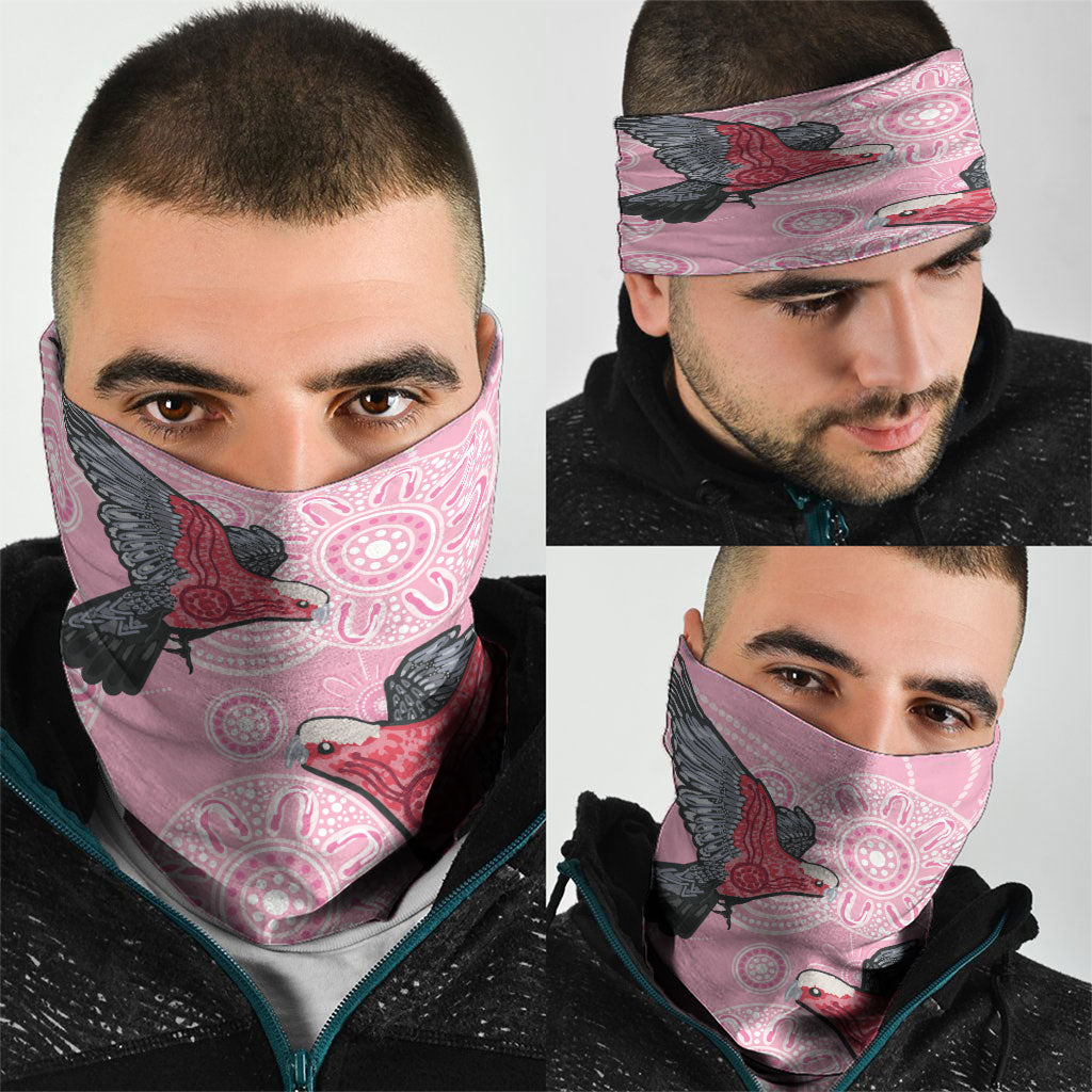 Pink Galah Aussie Aboriginal Neck Gaiter Soaring High