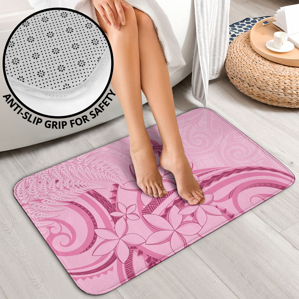 Aotearoa Maori Bathroom Set Pink Fern Ribbons