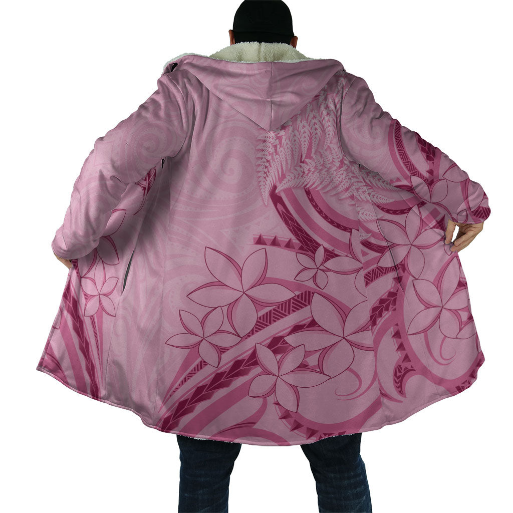 Aotearoa Maori Cloak Pink Fern Ribbons