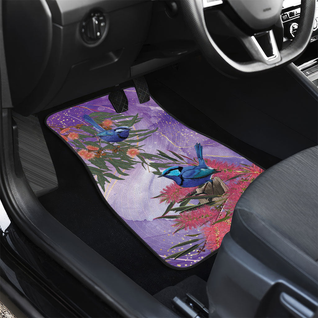 Australia Splendid Fairy Wren on Eucalyptus Car Mats Epilepsy Prevention