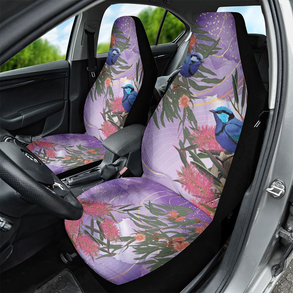 Australia Splendid Fairy Wren on Eucalyptus Car Seat Cover Epilepsy Prevention
