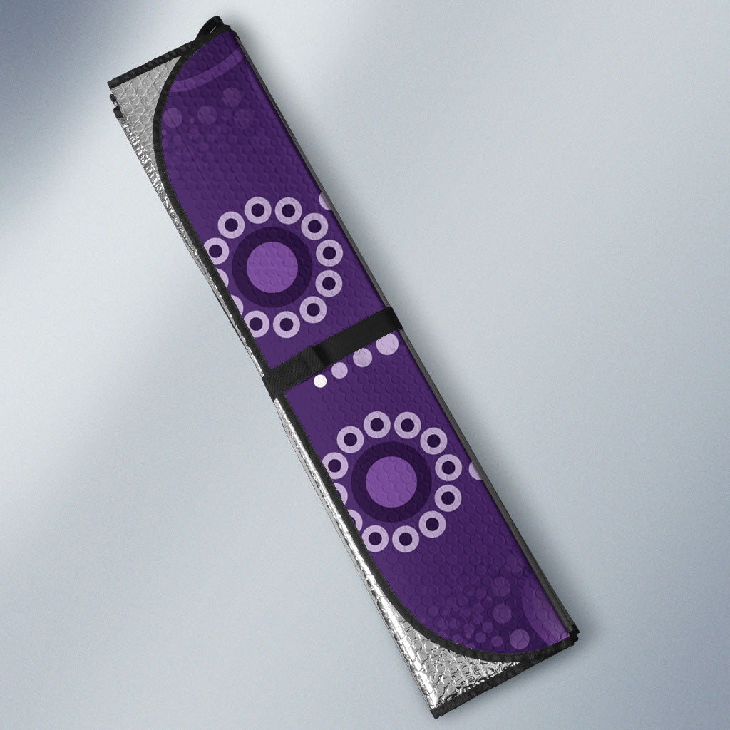 Australia Epilepsy Support Purple Butterfly Strength Auto Sun Shade