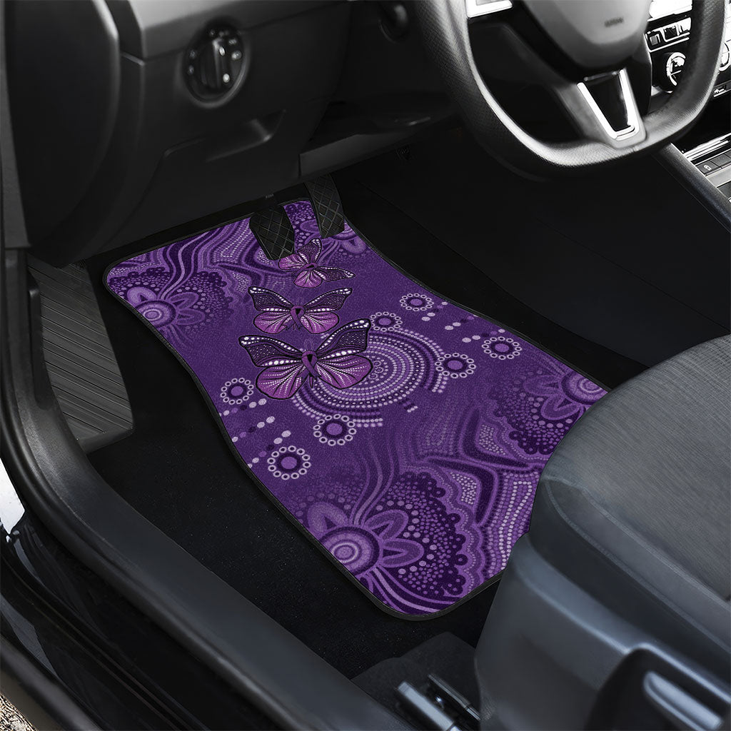 Australia Epilepsy Support Purple Butterfly Strength Car Mats