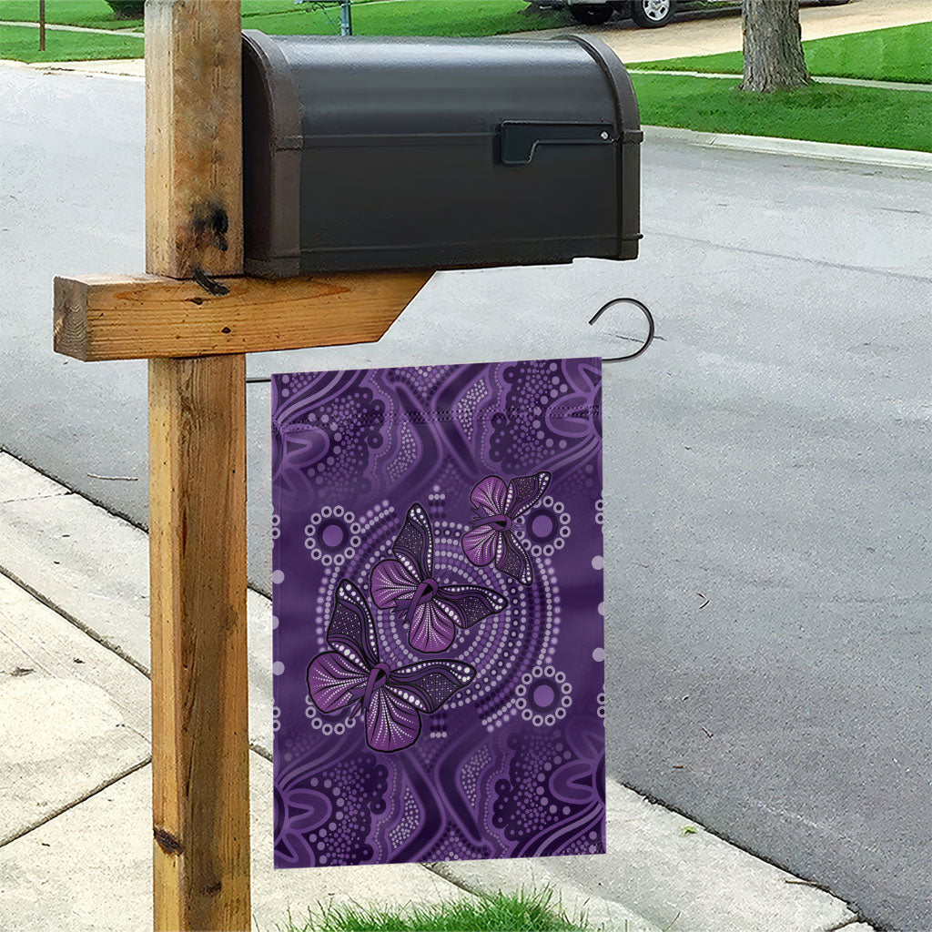 Australia Epilepsy Support Purple Butterfly Strength Garden Flag