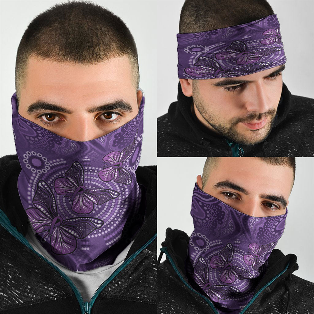 Australia Epilepsy Support Purple Butterfly Strength Neck Gaiter
