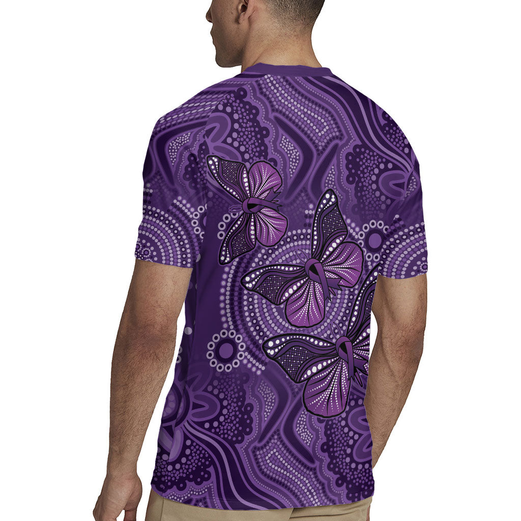 Australia Epilepsy Support Purple Butterfly Strength Rugby Jersey