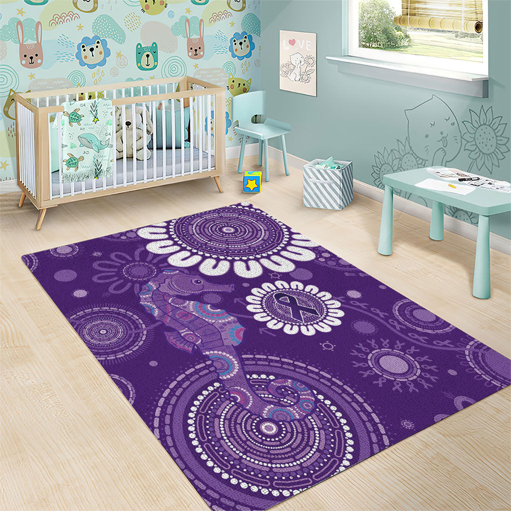 Sea Horse Australia Epilepsy Support Area Rug