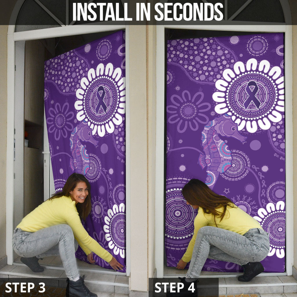 Sea Horse Australia Epilepsy Support Door Cover